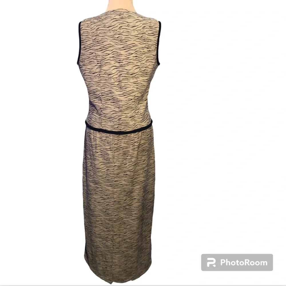 Vintage 80s 90s sun river western boho waist coat and maxi skirt two piece set
